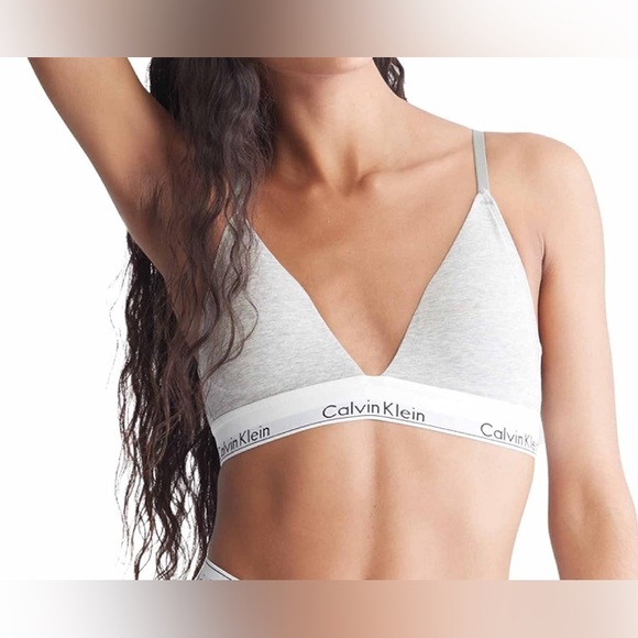 Calvin Klein Other - Calvin Klein Women's Modern Cotton Lightly Lined Triangle Wireless Bralette NWOT